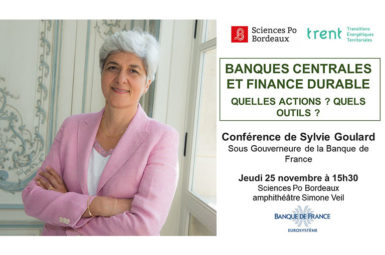 Conférence de Sylvie GOULARD, « Banques centrales et finance durable »