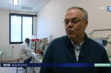 France 3 Aquitaine s’invite dans le laboratoire LCPO pour le reportage sur les actions de la fondation