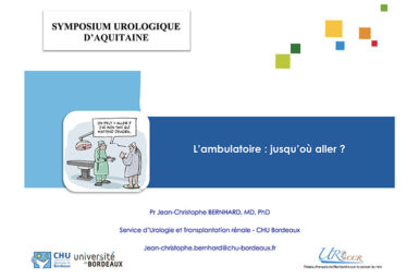 Contribution au Symposium Urologique d’Aquitaine