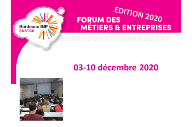 Participation de Sanofi à l’édition 2020 du forum des Métiers & Entreprises de l’ENSTBB