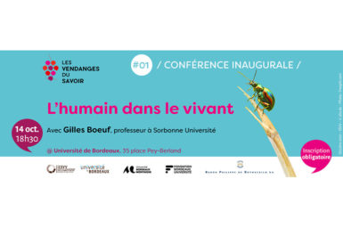Conférence inaugurale 2021 – « L’humain dans le vivant »