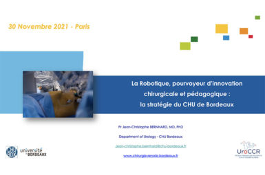 Présentation de la Stratégie en matière de Robotique et d’Innovation du CHU de Bordeaux.